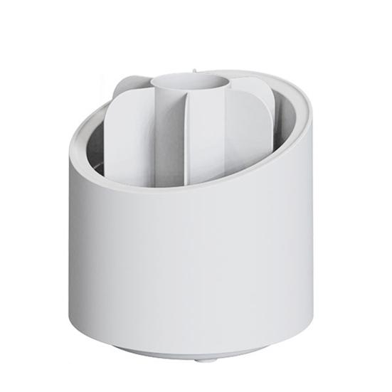 

Держатель для кистей для макияжа, пылезащитный вращающийся пластиковый контейнер для помады, карандаша для бровей, кистей, туалетных принадлежностей B белый