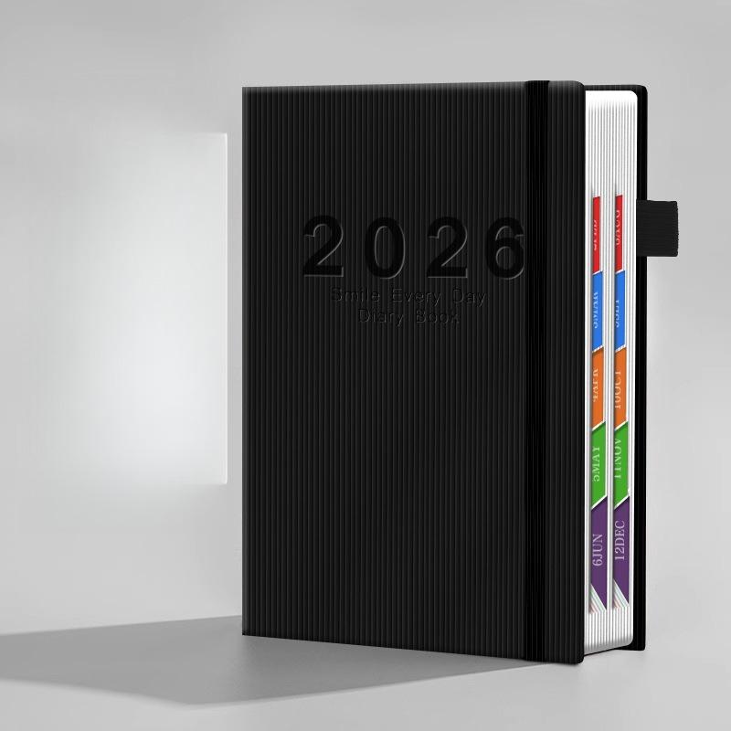 2026 neuer Kalender-Notizblock: Selbstdisziplin-Checkliste, Zeitmanagement, 365-Tage Büroplanungsbuch, Tagesseitendesign