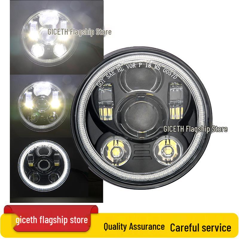 5.75" LED Headlight for Harley X48, XL883R/L 750, Dyna, Benelli 400 Motorcycles & Scooters - Off-road Compatible