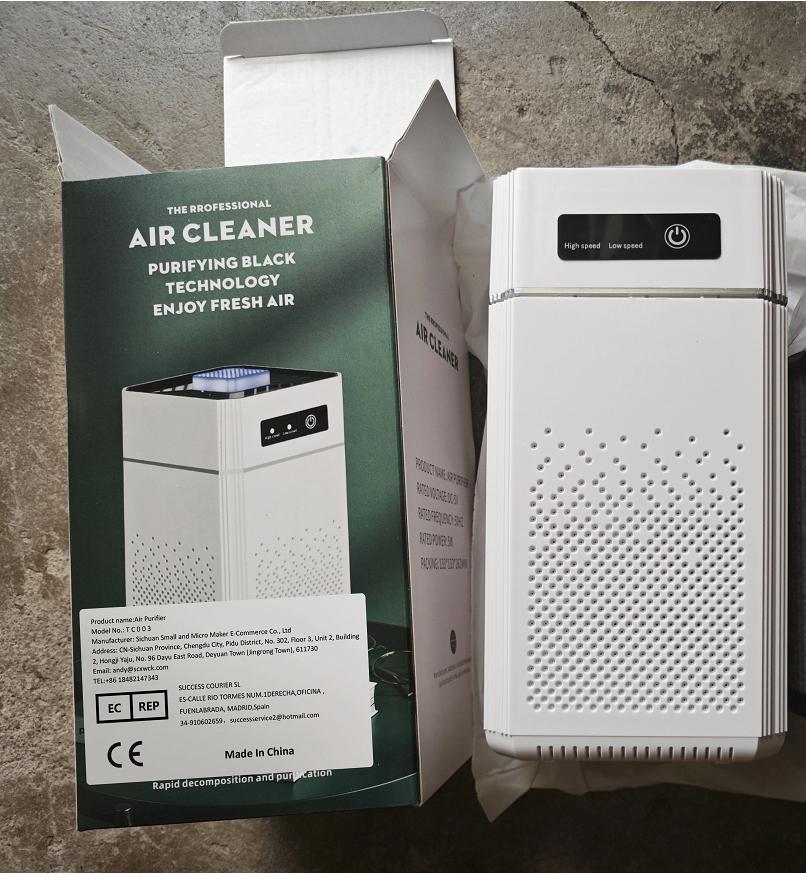 HOMEFISH Air Purifier USB Portable Air Purifier With Aromatherap Smoke Odor Filter With Replaceable Filter For Home Car Kitchen