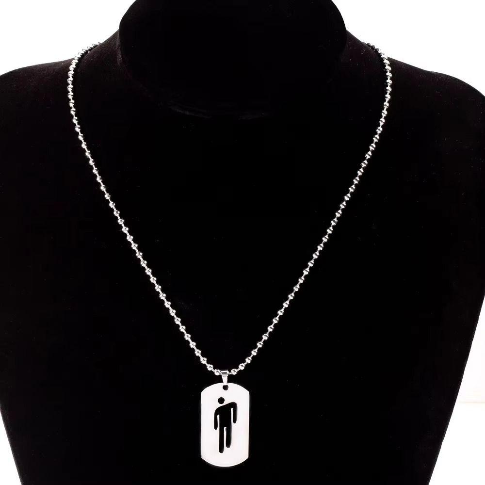 New Stainless Steel Pendant Necklaces Mirror Polish Simple Jewelry Gift Trend Hip Hop Jewelry