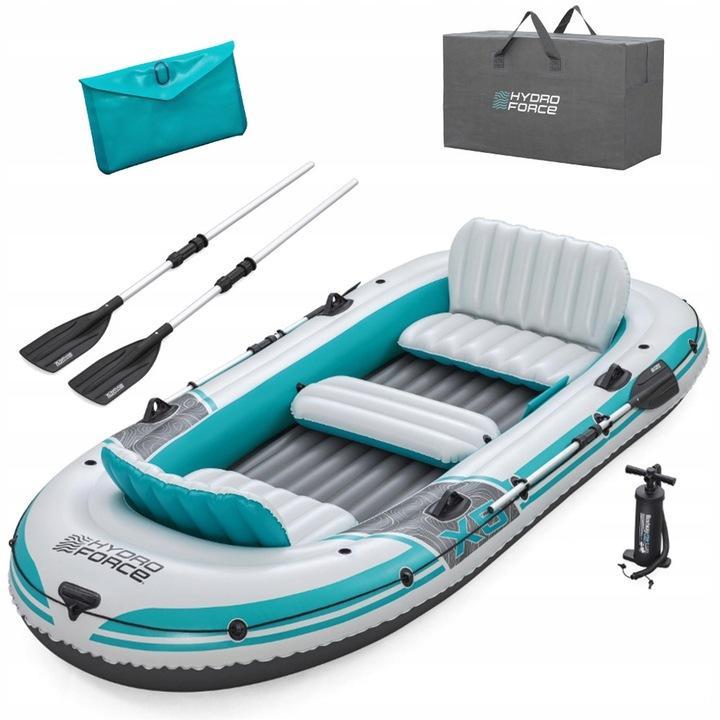 Ponton Bestway Hydro-Force 5 Personen Angeln Set Ruder Pumpe 65159