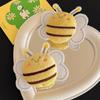 Plush Fabric Bee Hairpin Forehead Side Fringe Clip Cute Cotton Duck Beak Clip Fascinator Autumn And Winter