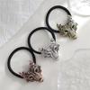 Viking Metal Wolf Hair Band Animal Decoration Hair Ring Elastic Ponytail Braid Girl Hair Accessories