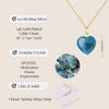 Small Heart Apatite Lucky Charm Necklace for Women [KOAI]