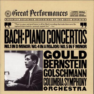 CD BACH, J.S., GOULD, BERNSTEIN; NEW Y - Bach: Piano Concertos Nos 1, 4-5/Go MYK38524 Japan Classical Used