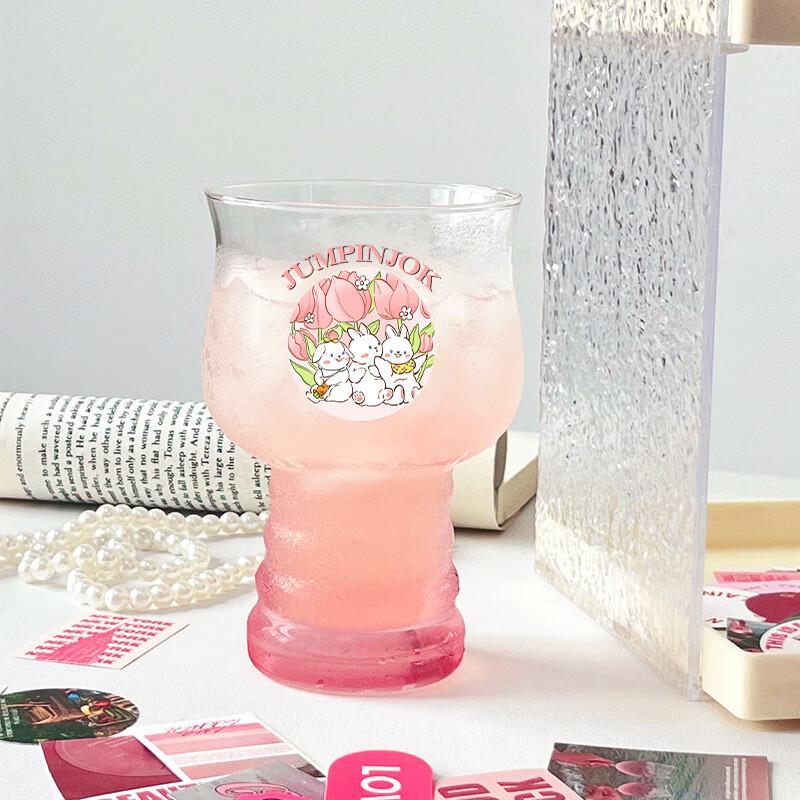 JUMPINJOK Tulip Glass Water Cup