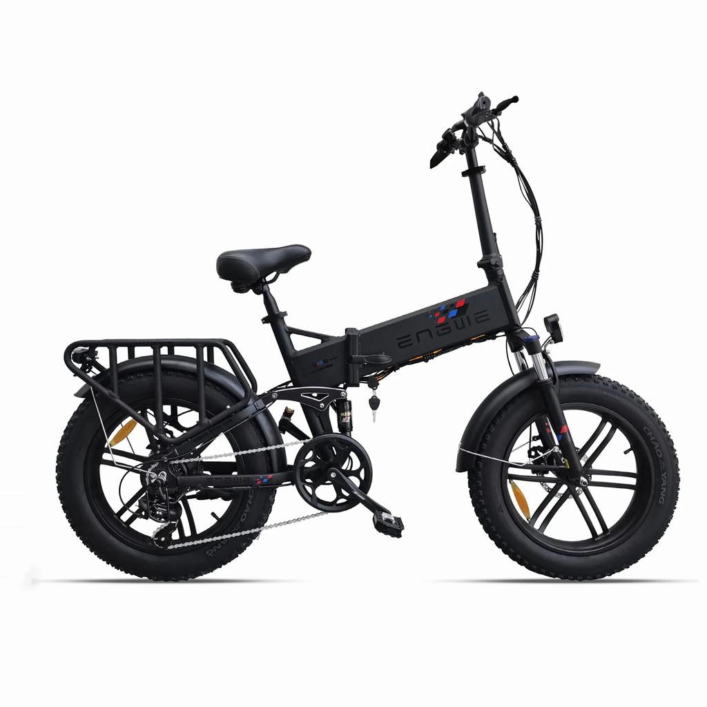 ENGINE X E-Bike 250W Motor 48V13Ah Lithium Battery Foldable Electric Bicycle 20''Fat Tires Super High Battery Life Electric Bike