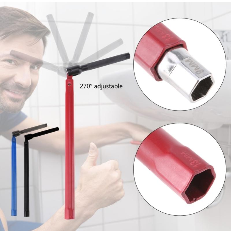 Basin Nut Wrench, Stand Up Tap Wrench, Faucet Pliers, Fittings Wrench, Tap Fitting Tool 8-13mm for Bathroom