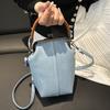 2026 New Clip Bag Literary Handbag Commuter Denim Bag Ins Bag Women's Retro Mobile Phone Bag