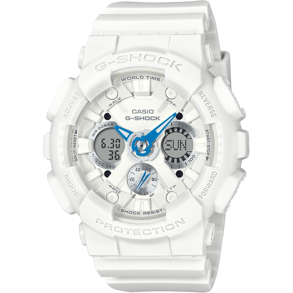 Casio G-Shock GMA-S120SA-7A2JF Mid-Size Model Eco-Friendly Material Women s Watch White Blue