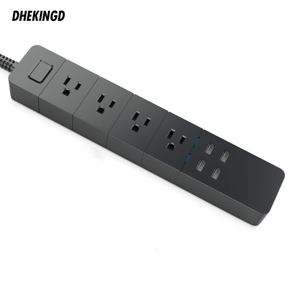 US Standard Smart Power Strip with WiFi & Bluetooth Module Control, Remote APP Access