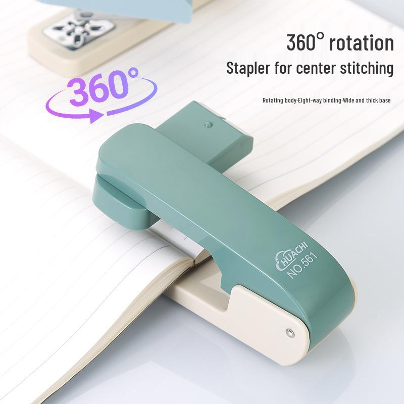 360° Rotatable Stapler: Ideal for Home, School, or Office Use, with Labor-Saving Large Capacity
