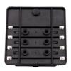 1 In 8 Out Car RV Fuse Box Base Insurance Insert PC Terminal Block Black