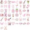 50pcs Pink Art Aesthetics Graffiti Stickers DIY Phone Guitar Laptop Notebook Suitcase Cup Waterproof Sticker Decals