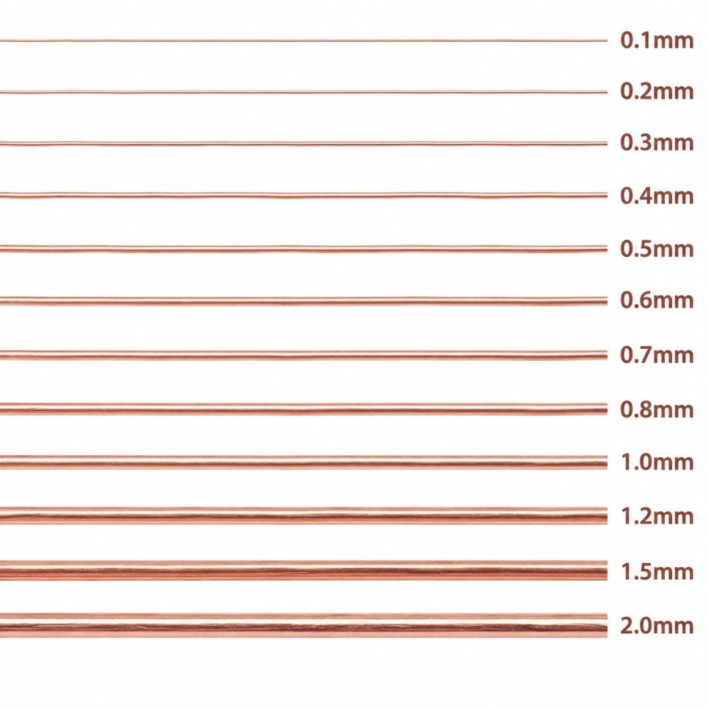 Bare Uncoated Surface Bare Copper Wire 0.1-2mm Copper Coil Wire  Electrical Wiring