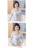 2026 New Summer Ice Silk T-shirt for Women - Short-Sleeved, Knitted, Stylish Top for Middle-Aged and Elderly Moms