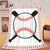 Baseball Throw Blanket for Bed Couch Sofa Living Room Decor Soft Warm Lightweight Flannel Blanket Ball Sport Theme Print Blanket