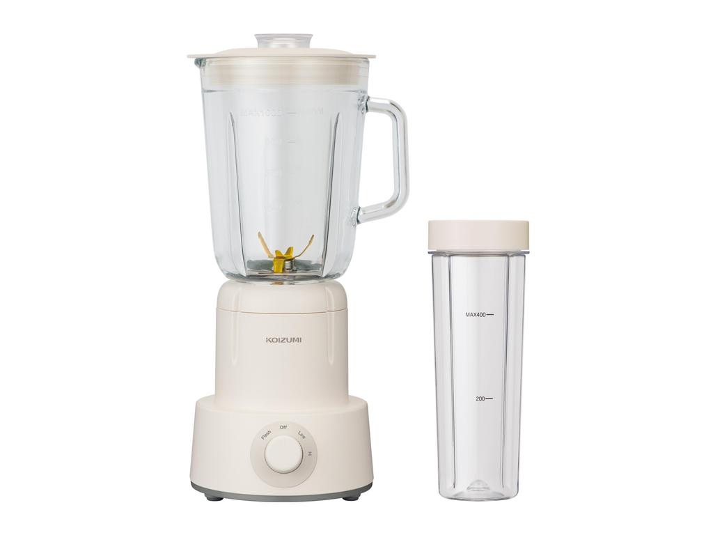 Kozumi Mixer 1000ml Glass Jar with Tumbler, White, KMX-1001/W