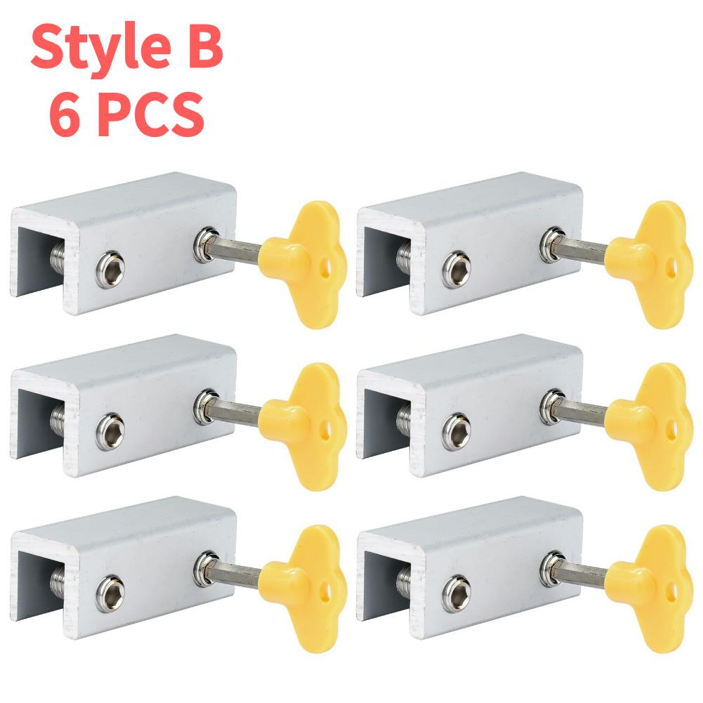 10-1PCS Aluminum Alloy Sliding Sash Stopper Sliding Door Window Anti-theft Lock Window Sliding Door Baby Kids Child Safety Lock