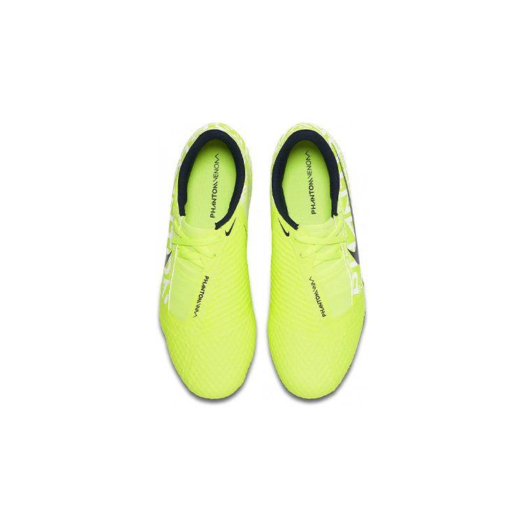 Nike Phantom Venom Jr Academy FG Rundkopf-Logo Rutschfest Stoßdämpfend Abriebfest Low-Top Fußballschuhe Kinder Sneaker Grün Schwarz AO0362-717