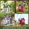 Garden Yard Hanging Bird Feeder Metal House Design Squirrel Proof Hummingbird Feeder