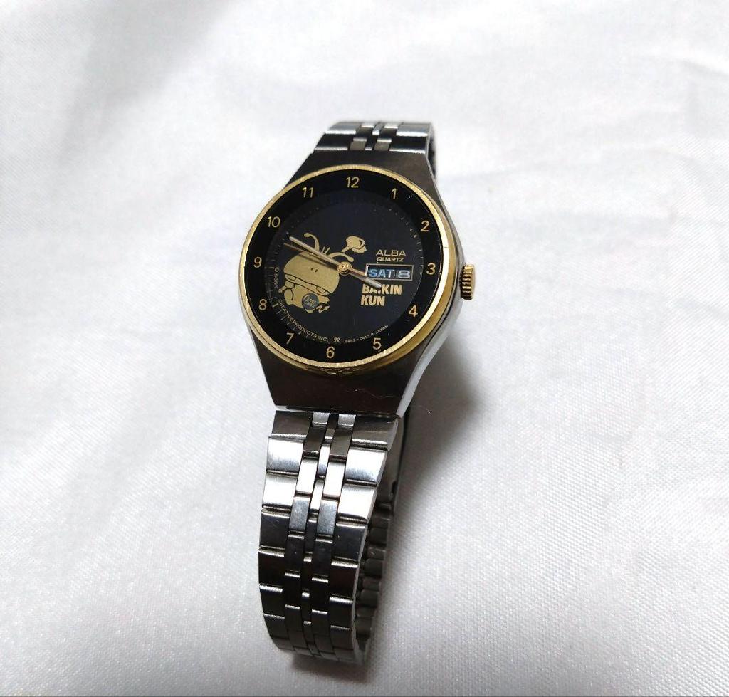 [USED] Phantom SEIKO Alba Day Date BAIKINKUN Sanrio Watch with Battery Replaced