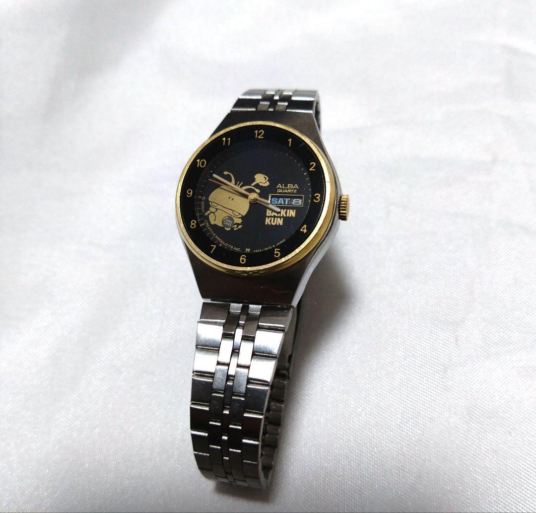 

[USED] Phantom SEIKO Alba Day Date BAIKINKUN Sanrio Watch with Battery Replaced