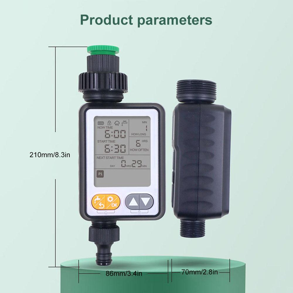 Automatisk IRRIG-system Hagevanntimer med regnsensor Separate tidsprogrammer Vanntett vanningskontroller