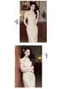 Bei Zhi Yun Yellow Retro Short-Sleeved Qipao - 2025 Spring/Summer Collection
