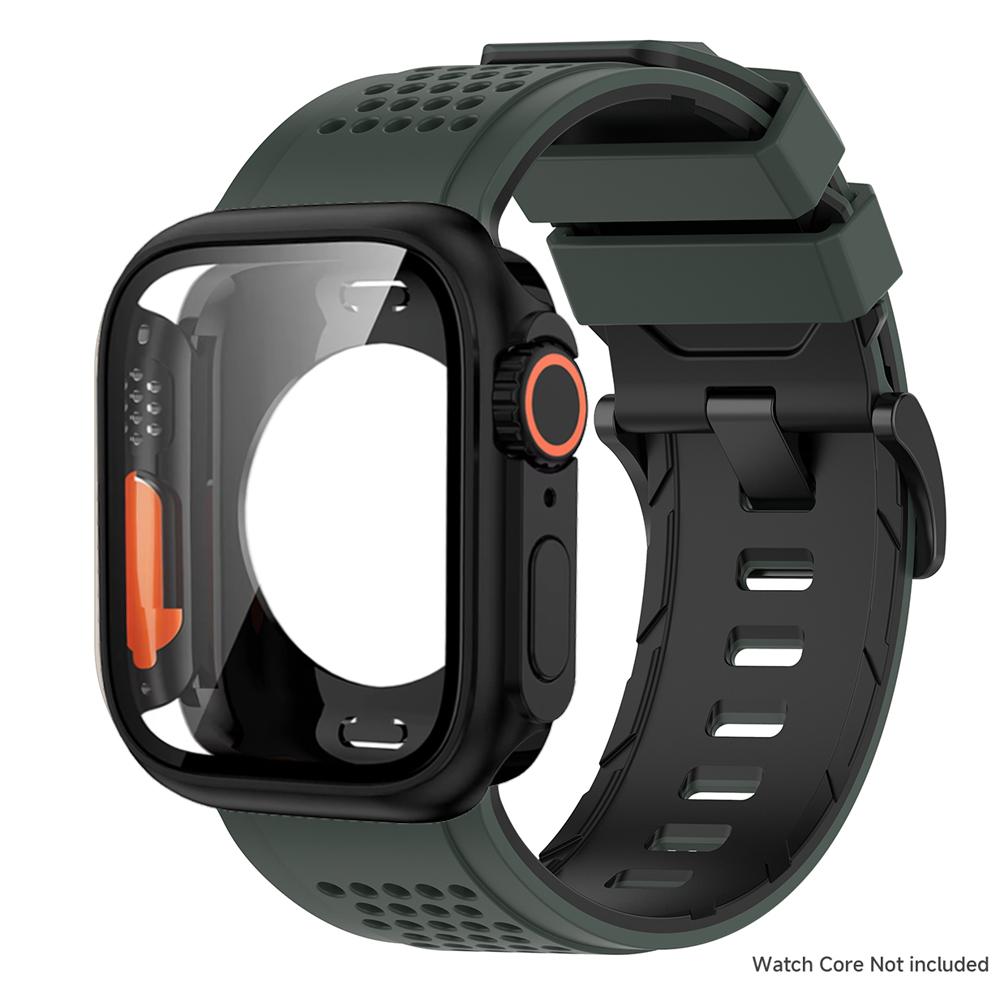 Case+Silicone Strap for Apple Watch Band Ultra 3 49mm 46 45 44 41mm Protective Case Bracelet for Iwatch 11 10 9 8 7 6 54 SE3