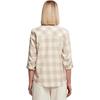 Chemise en flanelle à carreaux femme Urban Classics Turnup - blanc - XS