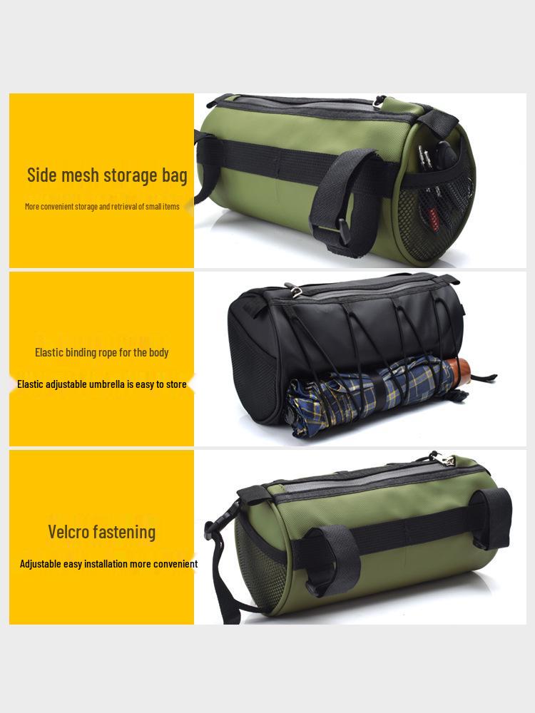 Multi-functional Mountain Bike Handlebar Bag - Crossbar Hanging Storage for Road & Folding Bikes