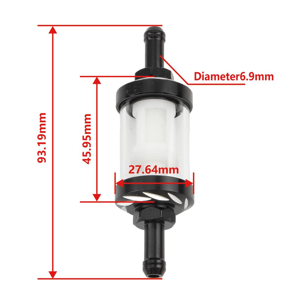 Motorcycle 6mm Fuel Filter Gasoline Strainer Oil Filters Universal For Pit Dirt Bike Motocross Accessories