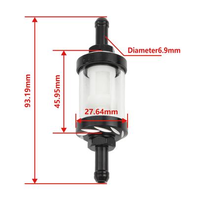 Motorcycle 6mm Fuel Filter Gasoline Strainer Oil Filters Universal For Pit Dirt Bike Motocross Accessories