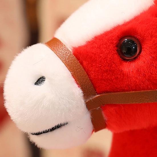 2026 Year of The Horse Plush Toy Horse Brings Success Lucky Zodiac Ornament Hanging Pony Doll Traditional Chinese Mascot Toy