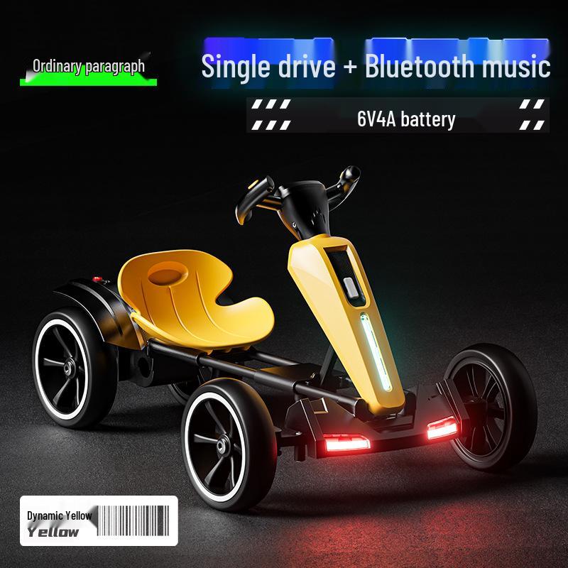 Foldable Children's Electric Go-Kart - Remote Control Car for Boys & Girls