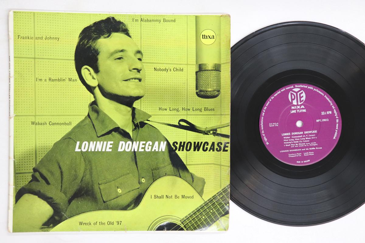 

10-дюймовая пластинка LONNIE DONEGAN - Showcase NPT19012 PYE NIXA Великобритания Рок Б/У