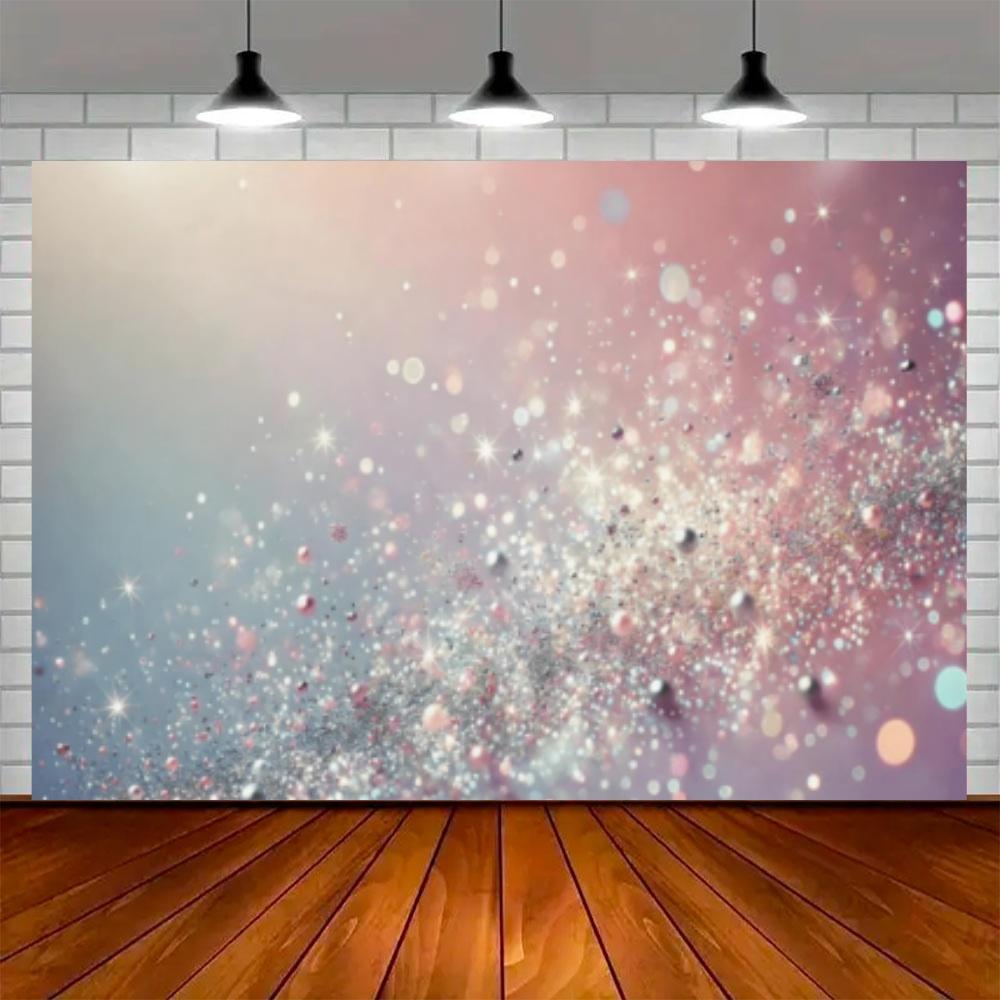 Colorful Sparkling Background Girl Dreamy Rainbow Color Party Decoration Backdrop Wedding Adult Celebration Banner Supplies Prop