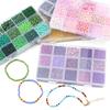 Seed Beads Kit Loose Bead Tube Beads Set with Box for DIY Jewelry Beaded Necklace Bracelet Earring Making Kit