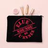 I Love My Nanny French Print Makeup Bag Travel Toiletries Organizer Pouch Women Cosmetic Case Zipper Bags Thanks Gift for Nounou