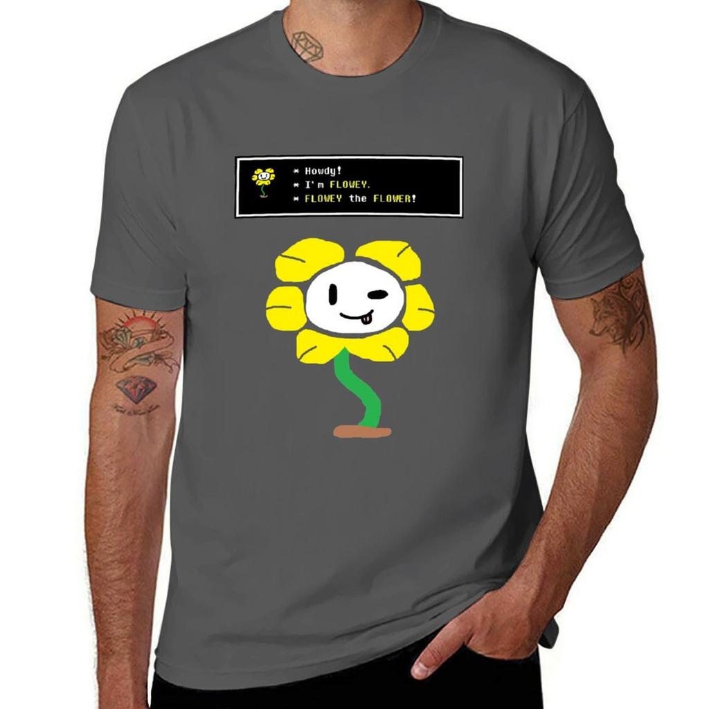 Undertale Flowey T-Shirt custom shirt anime clothes baggy shirts mens funny t shirts