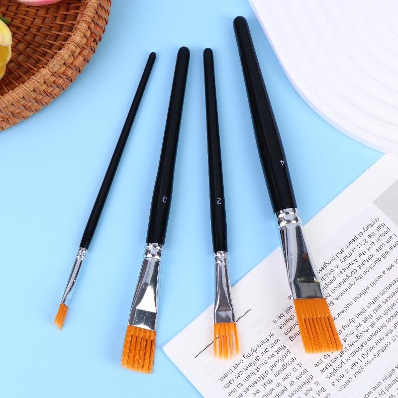 1/4Pcs Watercolor Brushes - Available In Multiple Sizes For Artists' Variety Of Painting Techniques Drawing Accessories