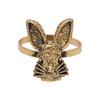 4pcs Metal Rabbit Napkin Rings Golden Napkin Buckles Bunny Napkin Holder  Wedding Dinner Table