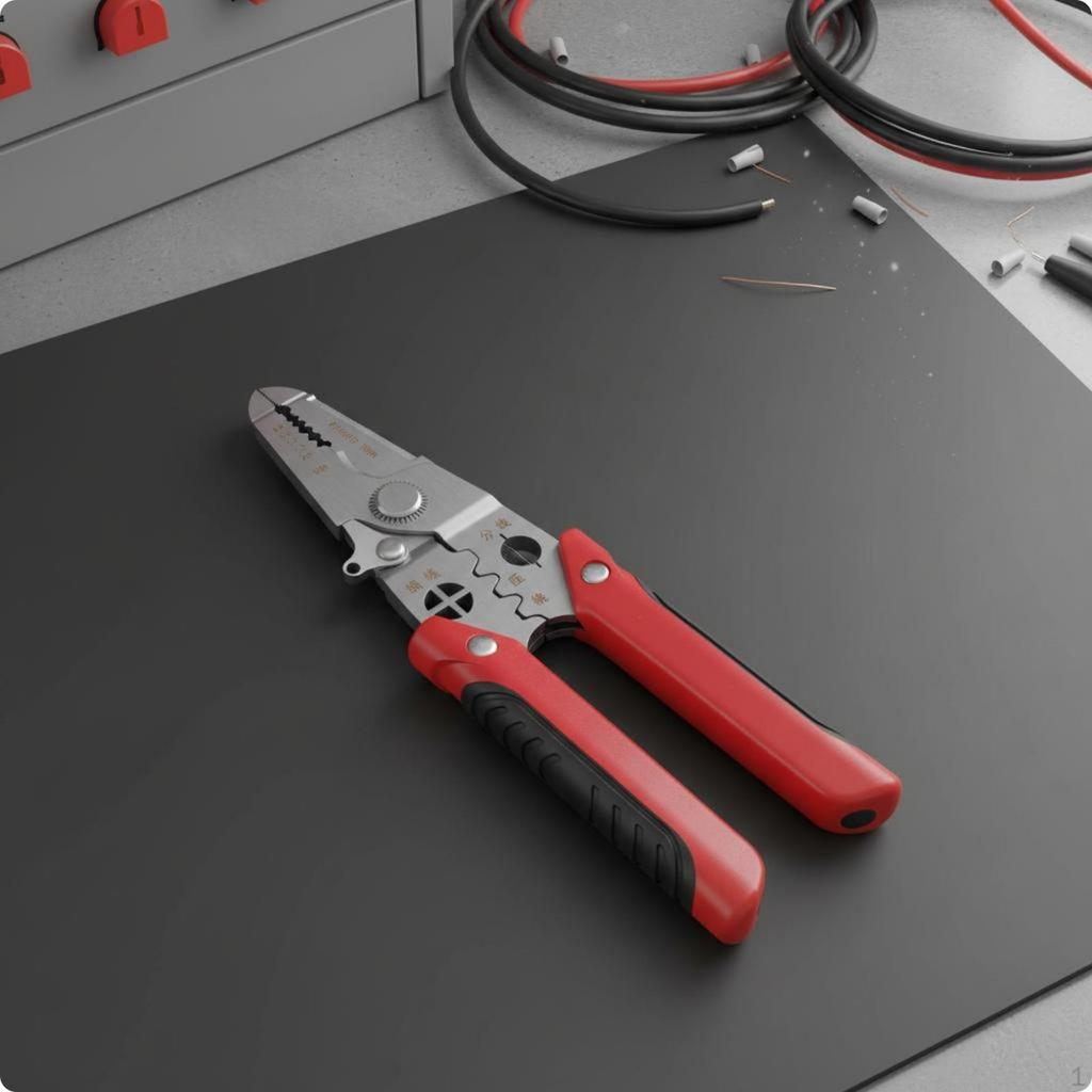 8inWire Insulation Remover Tool MultiFunction Wire Pliers Industrial Grade