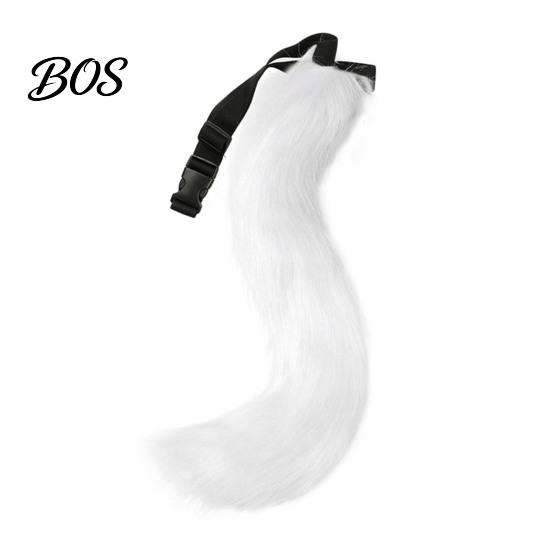 Comfortable Furry Costume Set Plush Fox Cosplay Mask, Fluffy Tail, Costumes Props, Fuzzy Tail Mask for Party Anime Convention And Role Play