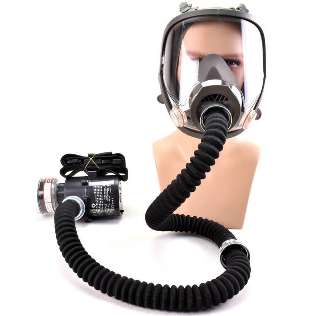 6800 Alimentazione d'aria elettrica a corrente costante maschera integrale strumento per verniciatura a spruzzo sistema di respiratore con alimentazione d'aria portatile