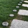 8 LED Outdoor Solar Light Solar Powered IP68 Waterproof Buried Garden Light Stainless Steel Auto on/Off LED Ground Lamp
