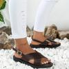 Wedge Heel Sandals Women's Summer New Fashion Muffin Open-toe Fairy Style Outside Wear  Shoes Women 35-43