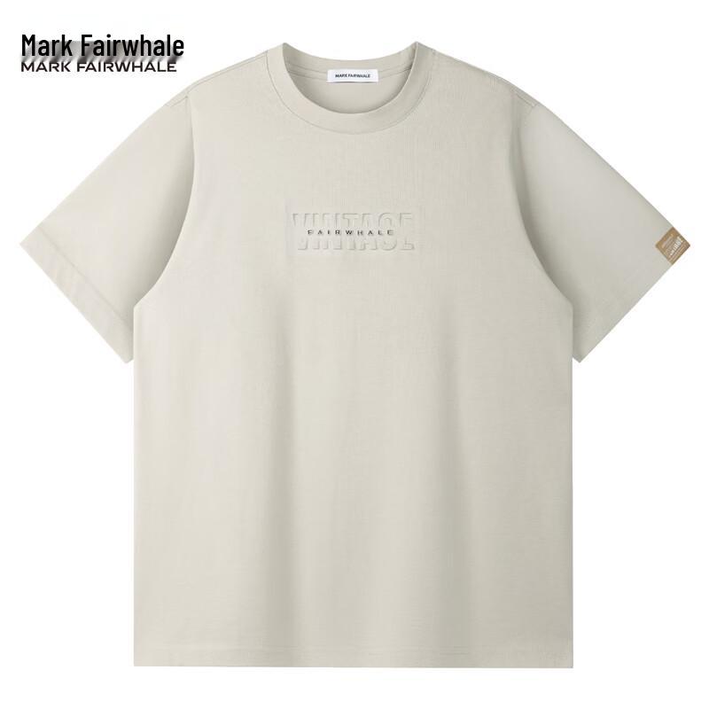 Mark Fairwhale Men's 3D Embossed Crew Neck T-Shirt